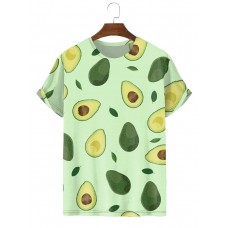 Men's New Fashion Avocado Versatile T-Shirt