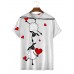 Fashion new love lamb print T-shirt