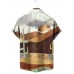 Men's Desert Sunset Print Shirt 44605096X