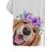 Fashion new pet dog print T-shirt