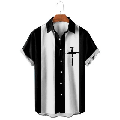 Prayer Cross Basic Short Sleeve Shirt